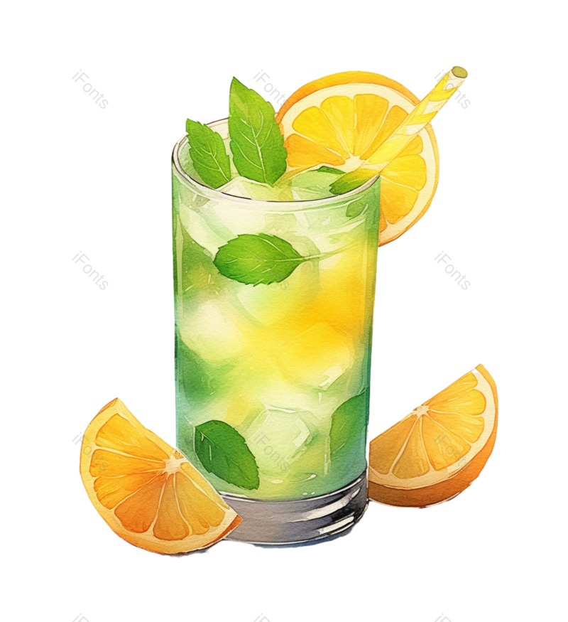 清新图片,夏天元素,插画PNG,水果免抠素材